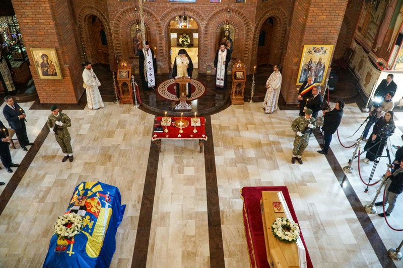 Slujbă de reînhumare a Principelui Regent Nicolae al României în noua Catedrală Arhiepiscopală și Necropolă Regală