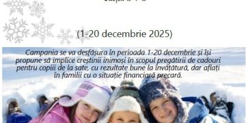 A început campania: CRĂCIUNUL LA PREMIANȚII DE LA SATE, ediția a V-a