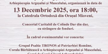 Dar din dar – concert caritabil la Catedrala Sfinții Apostoli din Mioveni