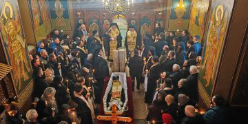 Părintele Arhimandrit Climent Haralamb a fost condus pe ultimul drum