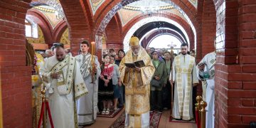 Slujire Arhierească la hramul Mănăstirii Nașterea Sfântului Ioan Botezătorul-Corbeni