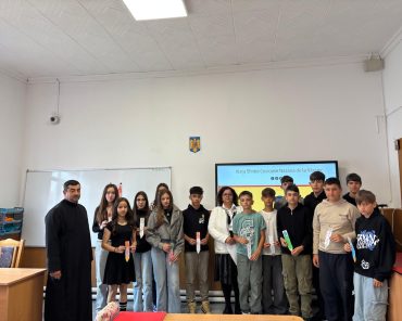 SFÂNTA CUVIOASĂ NAZARIA DE LA VĂRATEC, activitate catehetică în cadrul parteneriatului Biserică–Școală la Școala Gimnazială Nr. 1 Ciofrângeni
