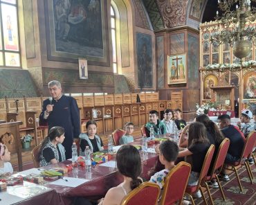 Atelier tematic în cadrul Proiectului ,,Centrul de activități cu tineretul Sf. Ilie Tesviteanul” la parohia Rucărul de Jos, Protoieria Câmpulung Muscel