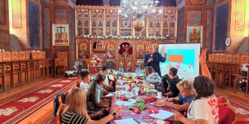 Atelier tematic în cadrul Proiectului ,,Centrul de activități cu tineretul Sf. Ilie Tesviteanul” la Centrul local din parohia Rucărul de Jos, Protoieria Câmpulung Muscel