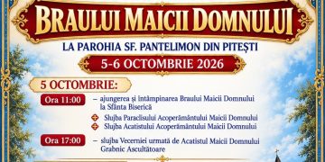 Brâul Maicii Domnului de la Mănăstirea Kato Xenia în pelerinaj la parohia Sfântul Pantelimon din Pitești