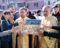 Brâul Maicii Domnului de la Mănăstirea Kato Xenia a ajuns la parohia Sfântul Pantelimon din Pitești